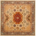 thumbnail image 2 of SAFAVIEH Heritage Gladwyn Oriental Wool Area Rug, Beige/Multi, 6' x 6' Square, 2 of 6