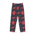 thumbnail image 4 of Xecao Rose Flowers Men's Straight Lounge Pajama Pants: The Ultimate in Comfortable Sleepwear, 4 of 9