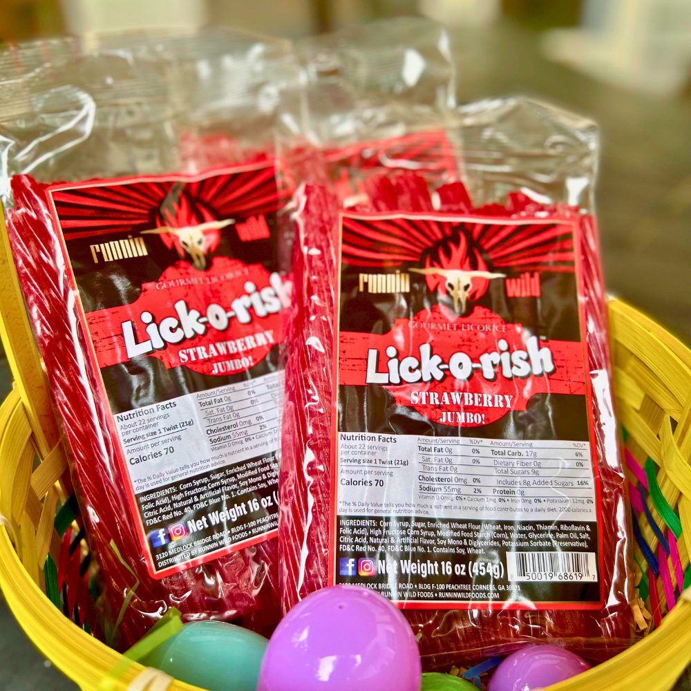 Red Licorice Candy | Gourmet JUMBO Strawberry Licorice | 3 Pounds Total (Set of 3 bags, 1 pound each)