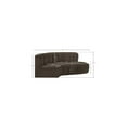 thumbnail image 3 of Meridian Furniture Arc Brown Boucle Fabric Modular Sectional, 3 of 8
