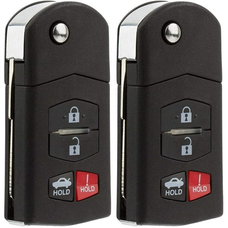 Keyless Entry Car Remote Control Key Fob Replacement for Mazda BGBX1T478SKE125-01 (Pack of (Best Car Keys 2019)