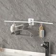 thumbnail image 3 of Yesbay Rotating Towel Rack 3 Poles 180 Degree Rotation Wall-mounted Punch-free Bathroom Bath Ball Kitchen Dish Rag Utensil Holder Wardrobe Organizer, 3 of 7