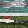 Black Rhino 2" x 100' Pool Backwash Hose with Hose Clamp Extra Heavy