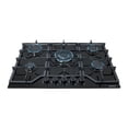 thumbnail image 1 of SUPRA Parrilla A Gas Empotrable PIACERE GLASS 76 Cristal Templado 5 Quemadores Con Triple Flama Negro 76 cm, 1 of 7