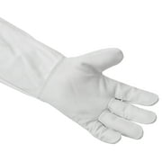 Honey Keeper Beekeeping Gloves, Medium - Goatskin Leather with Canvas Sleeve and Elastic Cuff