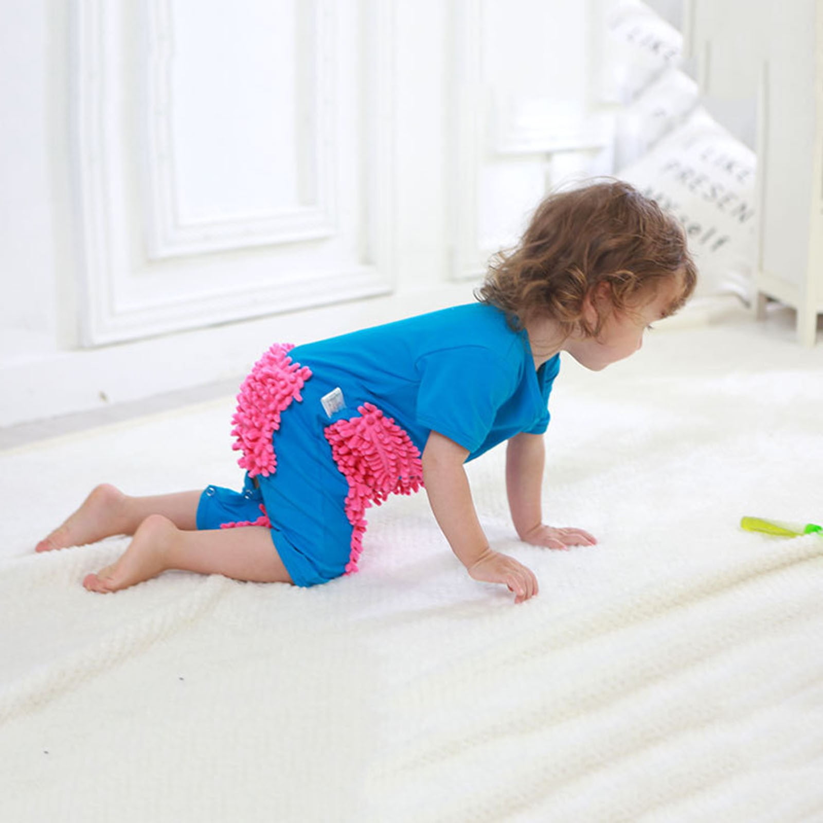 1pc Infant Mop Crawling Romper Jumpsuit Summer Soft Cotton One Piece 90cm 