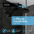 thumbnail image 5 of SparkPod High Pressure Rainfall Shower Head, Easy Install, Energy Saving (8 inch Round, Black Matte), 5 of 7