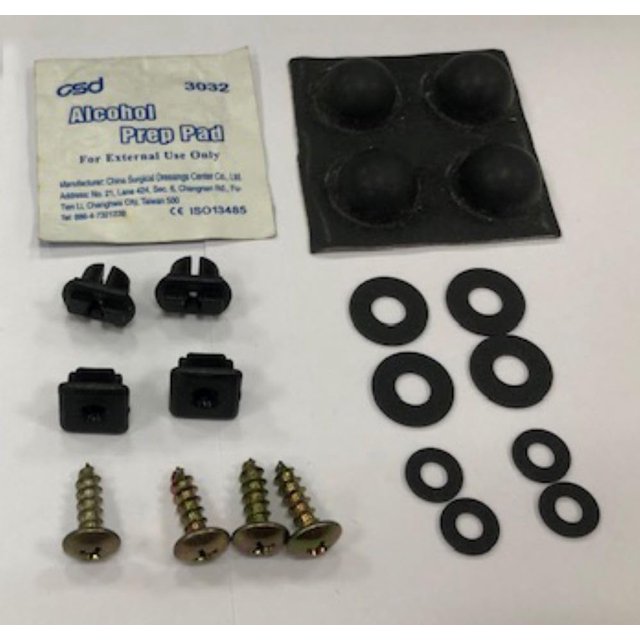 Trailfx Rh8702H Kit De Hardware De Montaje De Protector Contra Insectos Piezas De Repuesto Oe Para Protectores De Capó Trailfx Con Soportes De Acero Tornillos De Acero Inoxidable Y Topes De Goma