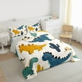 thumbnail image 3 of Castle Fairy Kawaii Dinosaurs Bedding Comforter Set 2pcs for Kids Children,Cartoon Animal Dino Twin Comforter Sets Microfiber,Cute Woodland Wildlife Breathable Bedding Set,Super Cozy Room Decor, 3 of 8