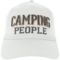 thumbnail image 6 of Pavilion Gift Company Camping People Adjustable Strap Cap, White, Large, 6 of 11