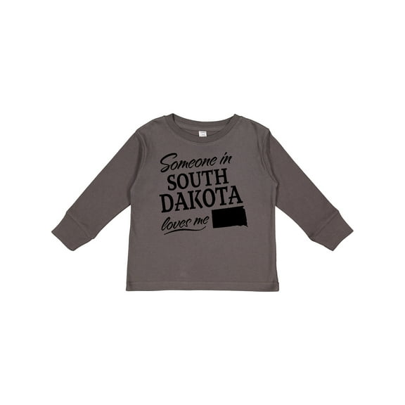Inktastic Someone in South Dakota Loves Me Boys or Girls Long Sleeve Toddler T-Shirt
