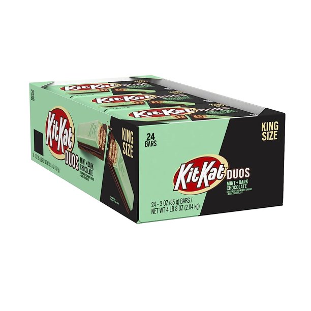 KIT KAT DUOS Mint Creme And Dark Chocolate King Size Wafer Candy