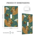 thumbnail image 3 of Kdxio Knitted Woodland Squirrel Decorator Light Switch or Receptacle Outlet Wall Plate Decorator Wall Plate Child Safe Outlet Cover-Style T, 3 of 6