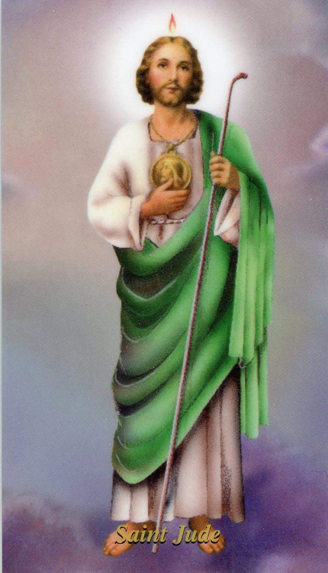Prayer to St. Jude holy card laminated Pack of 25