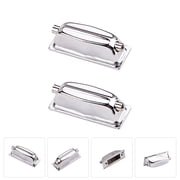 KALLORY Double End Snare Drum Lug Iron Set, 2 Pieces Drum Hardware Accessories for Percussion Instruments
