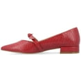 thumbnail image 3 of Journee Womens Cait Textured Material Slip On Mary Jane Flats, Widths Available, 3 of 10