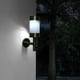 thumbnail image 3 of Lámpara de pared con sensor de energía solar LED de acero inoxidable de 2 piezas para exteriores, jardín y patio, 3 of 12