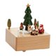 thumbnail image 5 of Adorno de caja de música navideña, caja musical de cuerda con melodía, temática navideña árbol de navidad verde, 5 of 9