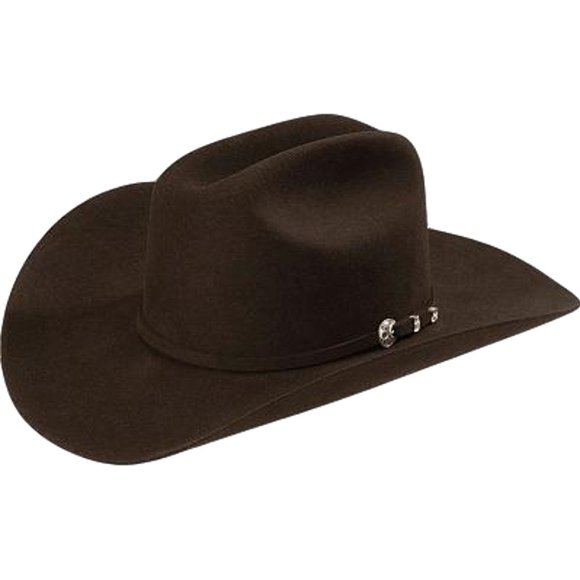 Sombrero Vaquero Stetson Corral 4X de Fieltro de Lana Chocolate Talla 7.5