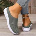thumbnail image 6 of Women’s Breathable Knit Slip-On Walking Shoes, Breathable Lightweight Non Slip, Non Slip Work Sneakers Workout Outdoor Casual Shoes, 6 of 6