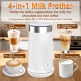thumbnail image 3 of Milk Frother, 4-in-1 Electric Milk Steamer with Warm and Cold Foam Maker, Milk Heater and Warmer Hot & Cold Milk Foamer Maker for Latte Coffee Chocolate, 3 of 4