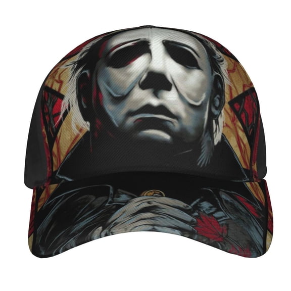 Michael Myers Halloween Baseball Caps For Men Women Fashion Printed Dad Hats Breathable Classic Adjustable Sun Hat