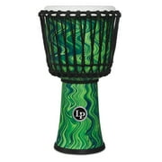 LP World 10 inch Rope Tuned Circle Djembe Green Marble