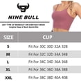 thumbnail image 5 of nine bull Sports Bras for Women Longline Wirefree Padded Sports Bra Yoga Bra Crop Top, 5 of 5