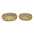thumbnail image 2 of S 2 Handcrafted Tulum Rattan Trays, 2 of 5