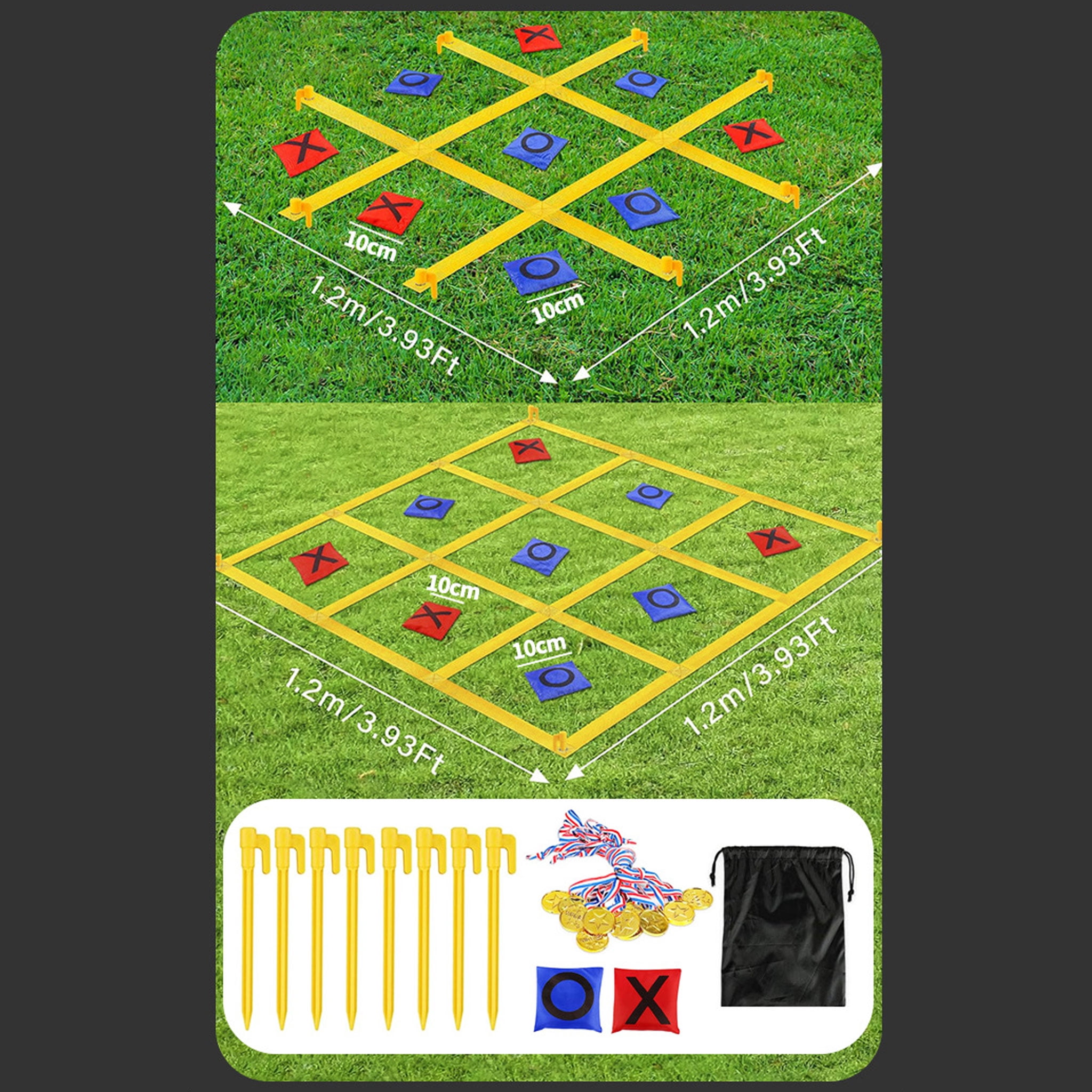 Fun Foldable Yard Game Set Promotes Family Bonding And Group Play Outdoors