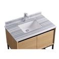 thumbnail image 3 of Laviva 313SMR-36CO-WS Alto 36" California White Oak Vanity with White Stripes Marble Top, 3 of 3