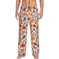 thumbnail image 1 of Balery Colorful Maple Leaves Pantalones de pijama para hombre, pijama ultraligero, pantalón de descanso-3X-Large, 1 of 6