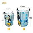 thumbnail image 3 of Fotbe French Bulldog Dog in a Bathtub Cesto de Ropa con Asas, Cesto Impermeable de Gran Capacidad, Bolsa de Lavado para Dormitorio, Cesto de Ropa con Ruedas y Asas-Medium, 3 of 6