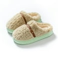 thumbnail image 5 of Lenago Fuzzy Slippers for Women Cozy Platform Soft Foam Slippers Indoor Comfortable House Shoes Slipper Anti-slide Winter Footwear for Cold Weather, 5 of 5