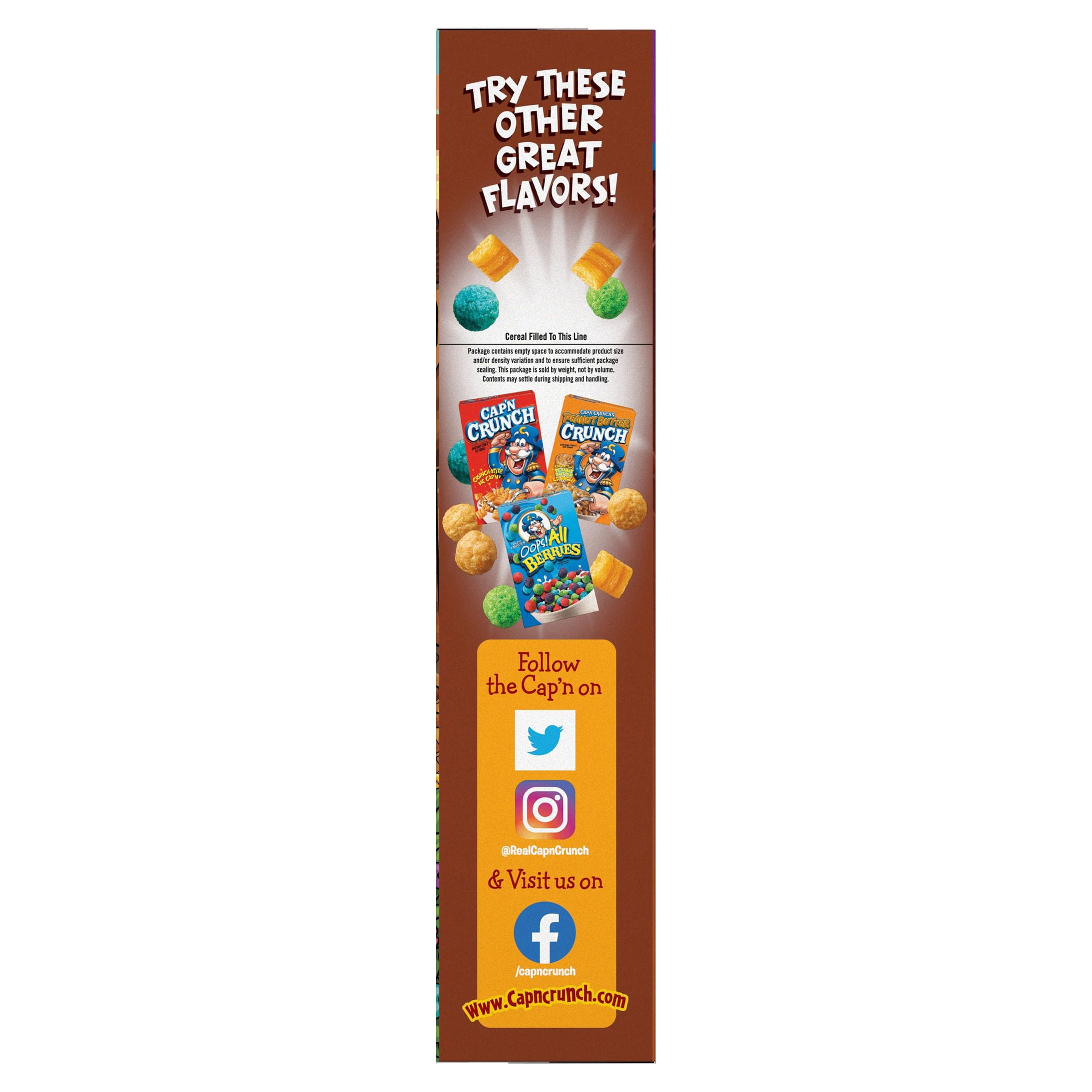 Cap'n Crunch Chocolatey Caramel Family Size, 19.4OZ, 8cs
