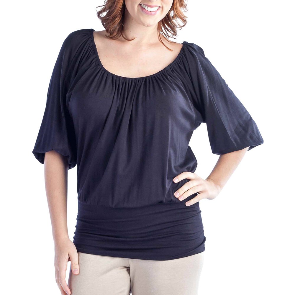 24/7 Comfort Apparel Women's Banded Waist Top