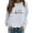 White, variant on Up To 50% Off Oversized Sweatshirt for Women Women's Heart Pattern Crewneck Long Sleeve Hoodless Hoodie