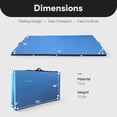 thumbnail image 2 of BalanceFrom 2-Pack 10ft x 4ft x 2in 4-Panel All-Purpose Folding Gymnastics Mat, Blue, 2 of 11