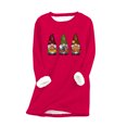 thumbnail image 1 of HKEJIAOI 2023 Women Top Col Rond Graphique Mi-Lourds Chemise Long Sleeve, 1 of 3