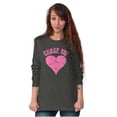 thumbnail image 4 of Chase Me Funny Valentines Day Joke Women's Long Sleeve T Shirt Brisco Brands L, 4 of 6