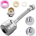 thumbnail image 1 of 1set Swivel Water Faucet, Kitchen Faucet Extender, 360 Swivel Faucet Sprayer Head, Faucet Replacement Component, Kitchen Accessories (16.5cm Long), 1 of 5