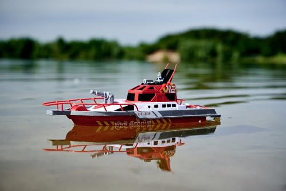Dickie Toys - 15" RC Rescue Boat With Working Water Pump