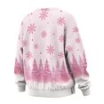 thumbnail image 5 of HELLHERO Christmas Tree Snowflake Print Women Sweatshirt Trendy Oversized Crewneck Pullover Clothes Soft Long Sleeve Sweatshirt Size XXXL, 5 of 7