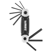 HART 9-Piece Folding Hex Keys SAE with Durable Housing