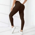 thumbnail image 6 of Women's High Waist Thick Yoga Pants Workout Running Compression Leggings, 6 of 7