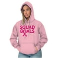 thumbnail image 5 of Breast Cancer Awareness Squad Goals Hoodie Sweatshirt Women Brisco Brands S, 5 of 6