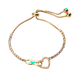 thumbnail image 1 of Pulseras para Mujer con Dije de Corazón e Infinito LuckyLy, Acero Inoxidable y Zirconia Cúbica, Modelo Nia dorado UNITALLA, 1 of 8