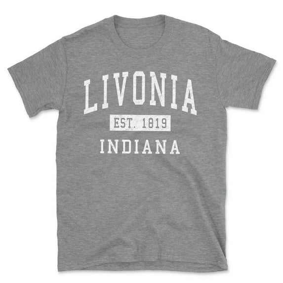 Livonia Indiana Classic Established Men's Cotton T-Shirt