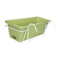 thumbnail image 2 of Maceta colgante shamjiam Verde claro para flores con bandeja desmontable, 2 of 8