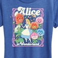 thumbnail image 3 of Alice in Wonderland - Alice and Flowers - Women's Short Sleeve Graphic T-Shirt, 3 of 5